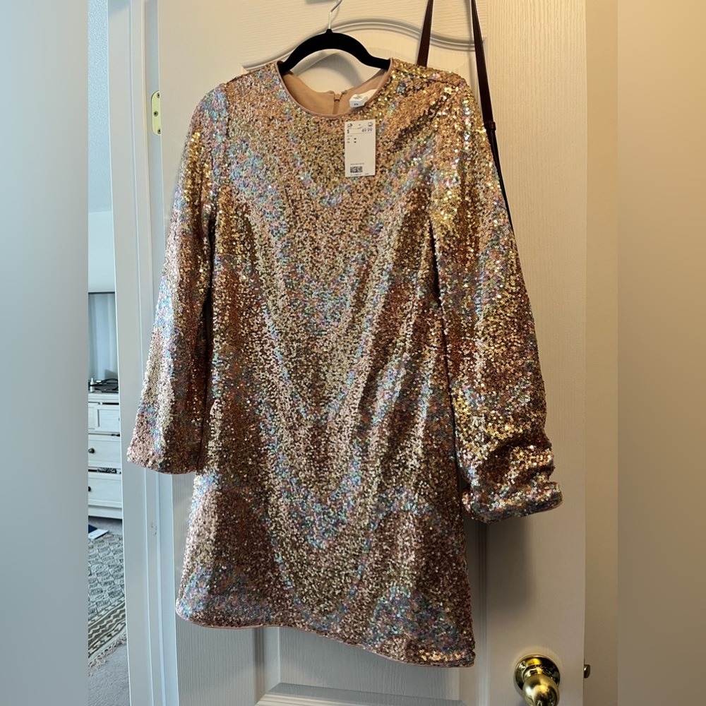 Gold dress